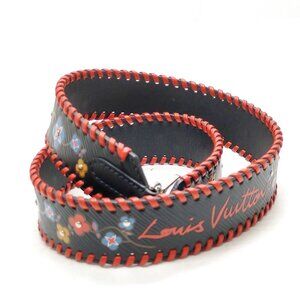 Authentic Louis Vuitton Shoulder Strap Black Epi mn350-010926